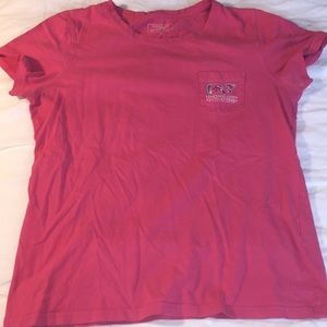 Vineyard Vines pink Kentucky Derby tee shirt